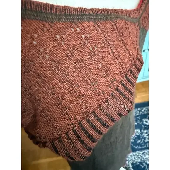 Marc Jacobs Pointelle Knit Dress 2021 Warm Tones Tank Dress Sz. M - Picture 6 of 10